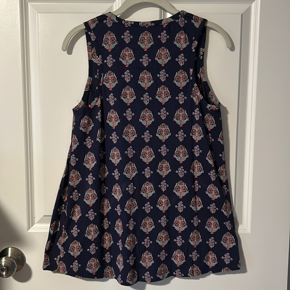 NWT Maeve by Anthro Navy Floral Tank - Picture 4 of 4